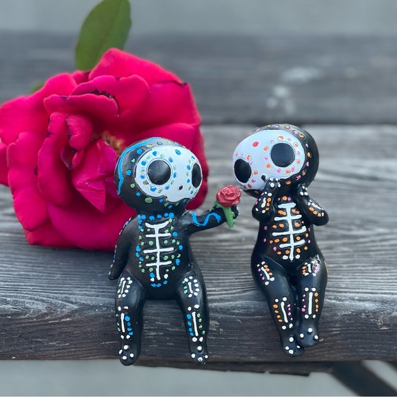 SUGAR SKULL couple (set of 2) - Picture 4 of 15